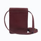 Maroon Vegan Leather Mobile Pouch