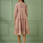 Old Rose Cotton Tiered Dress