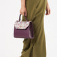 Violet Vegan Leather Hand Bag