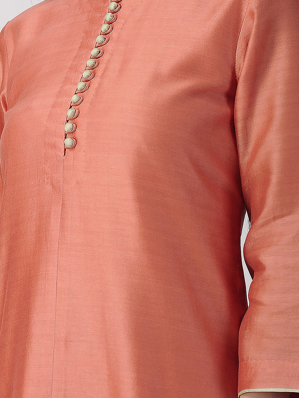 Orange chanderi kurta