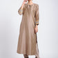 Brown Chanderi Kurta