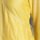 Yellow Chanderi Angrakha Kurta