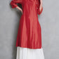 Red Chanderi Kurta