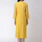 Yellow Chanderi Kurta