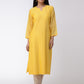 Yellow Chanderi Kurta