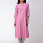 Pink Chanderi Kurta