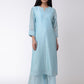 Sky Blue Chanderi Kurta