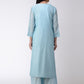 Sky Blue Chanderi Kurta