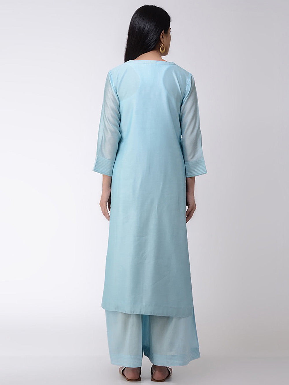 Sky Blue Chanderi Kurta