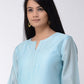 Sky Blue Chanderi Kurta