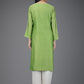 Green Chanderi Kurta