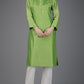 Green Chanderi Kurta