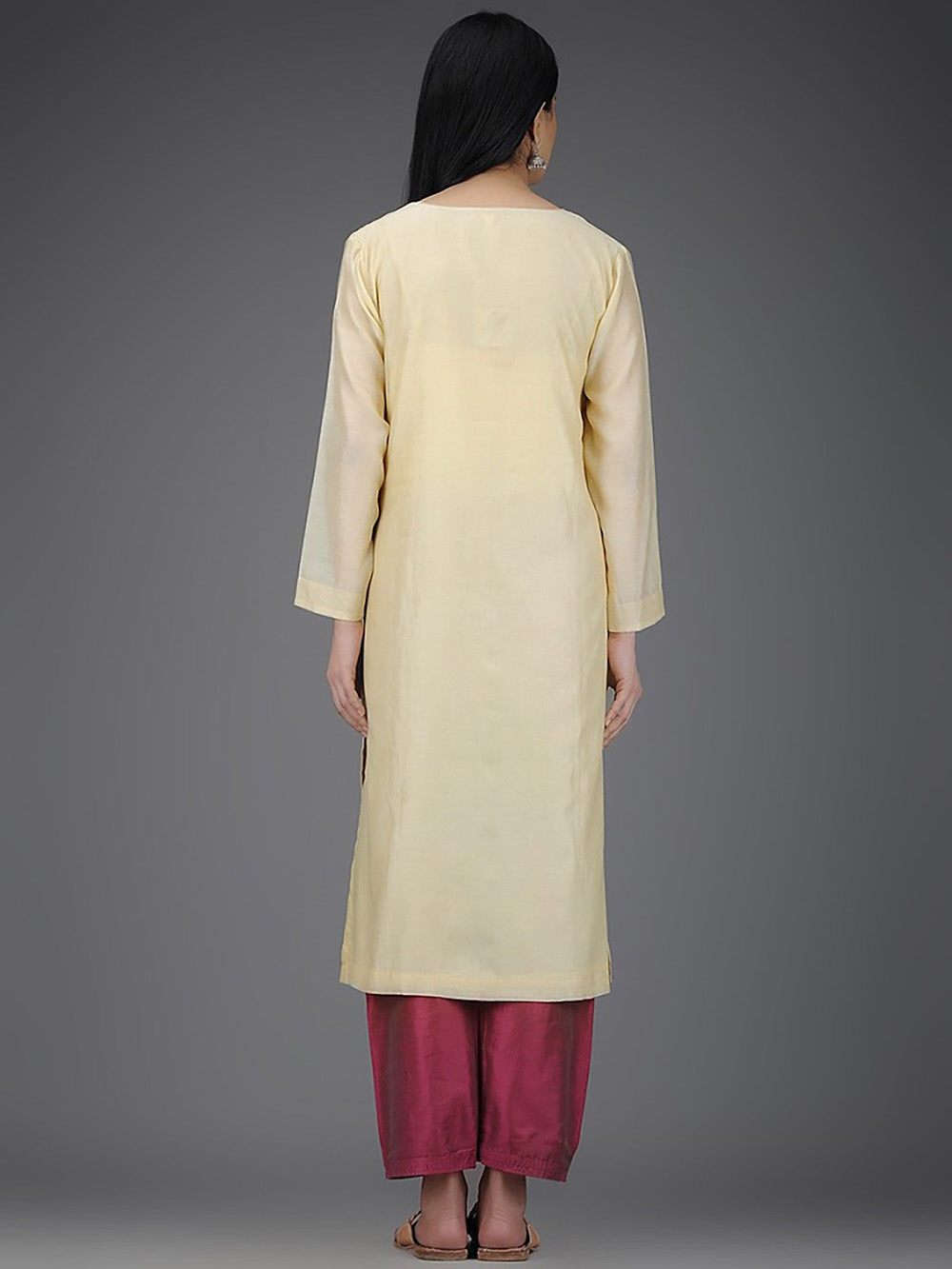 Ivory Chanderi Kurta