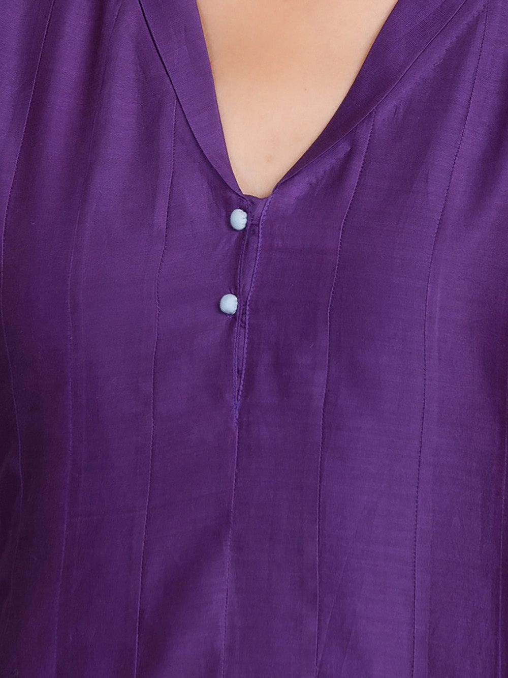 Purple Chanderi Kurta