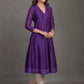 Purple Chanderi Kurta