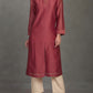 Rust Chanderi Kurta