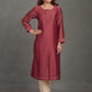 Rust Chanderi Kurta