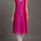 Fuchsia pink Chanderi Kurta