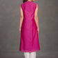 Fuchsia pink Chanderi Kurta