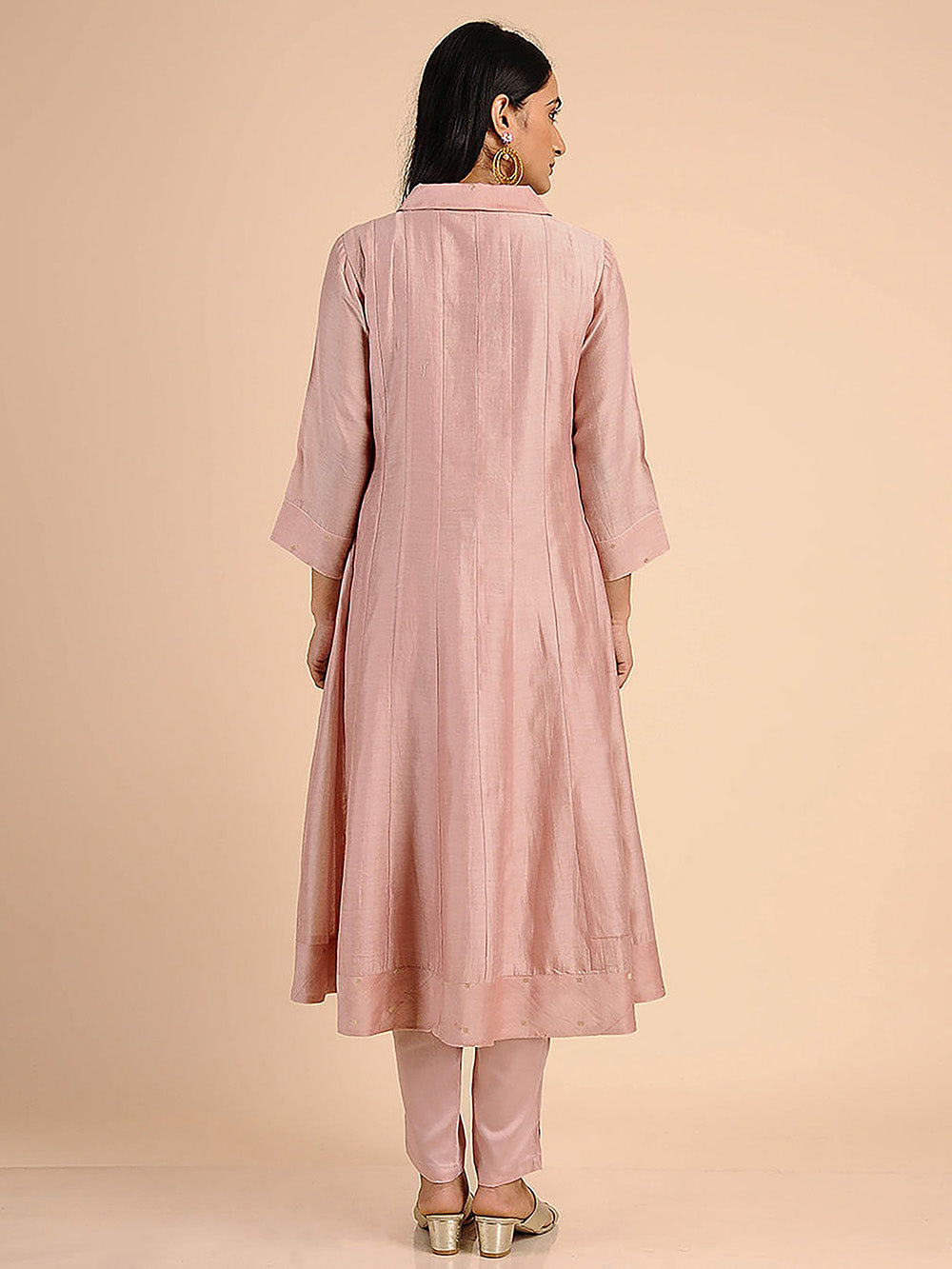 Pink Chanderi Kurta