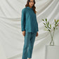 Teal Chanderi Shirt