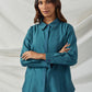 Teal Chanderi Shirt