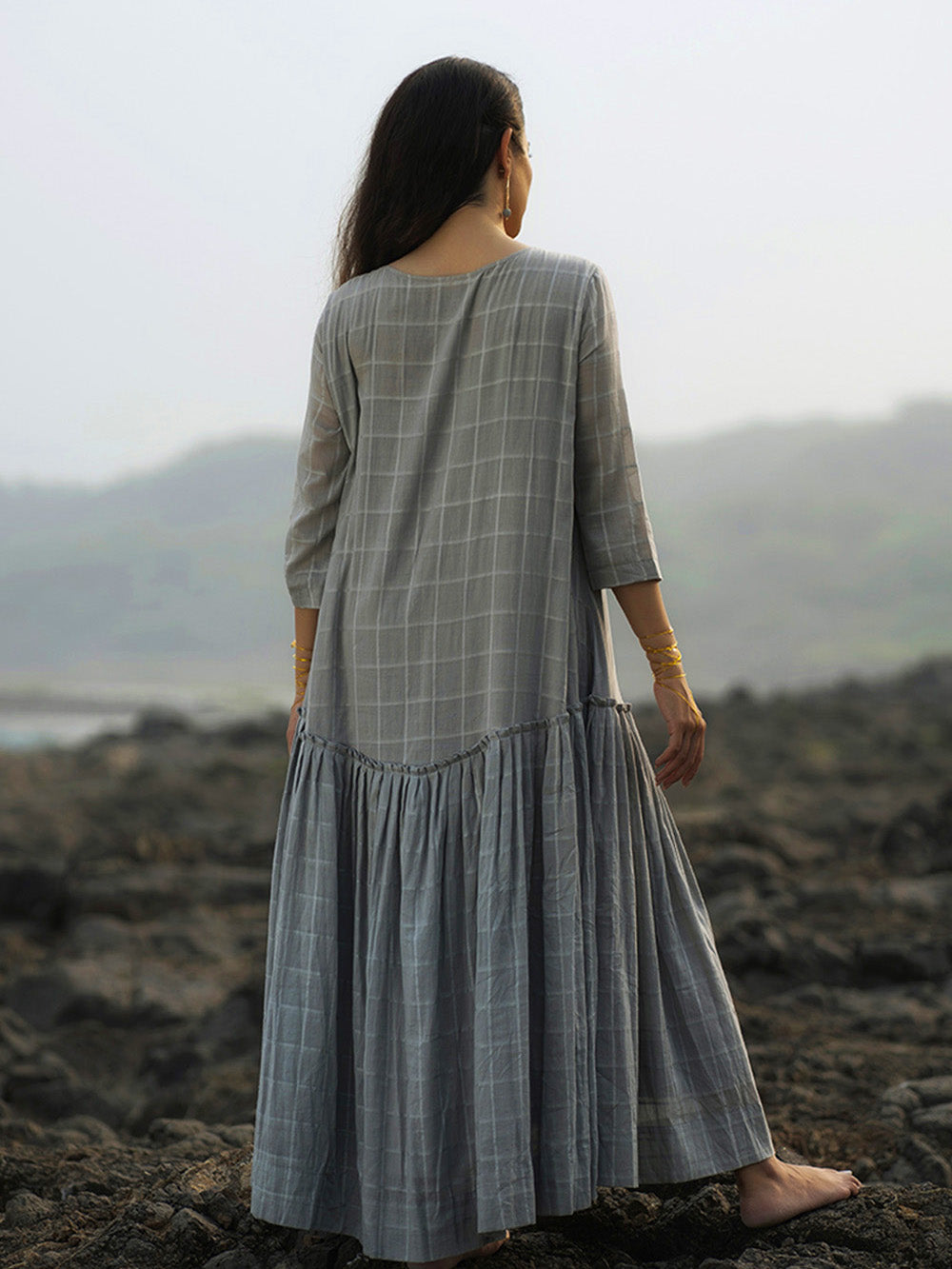 Grey Cotton Dress