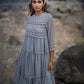 Grey Kota Tiered Dress