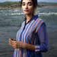 Indigo Chanderi Gathered Dress