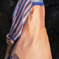 Indigo & Peach Chanderi Shirt with Pants Set