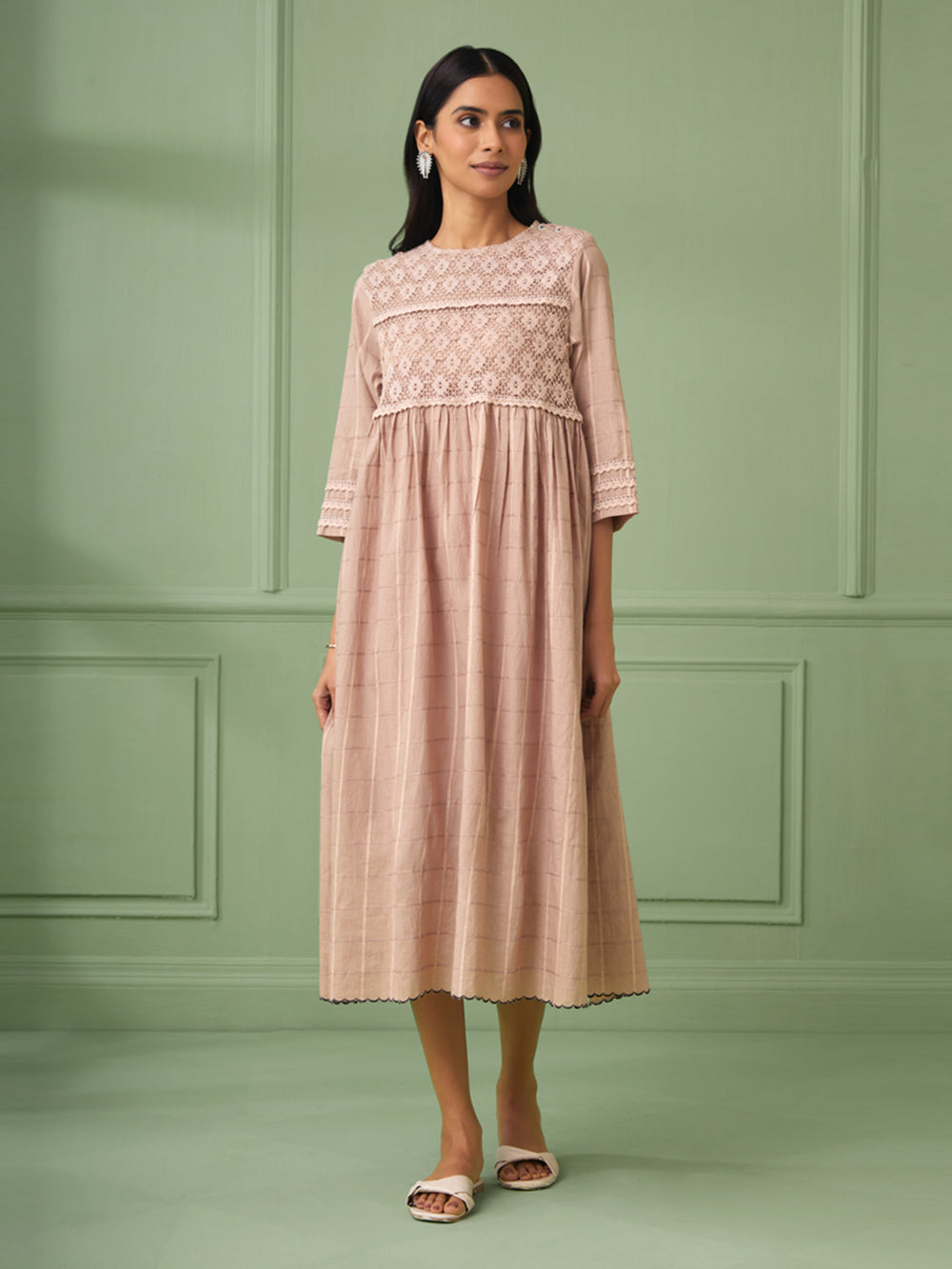 Old Rose Cotton Dress