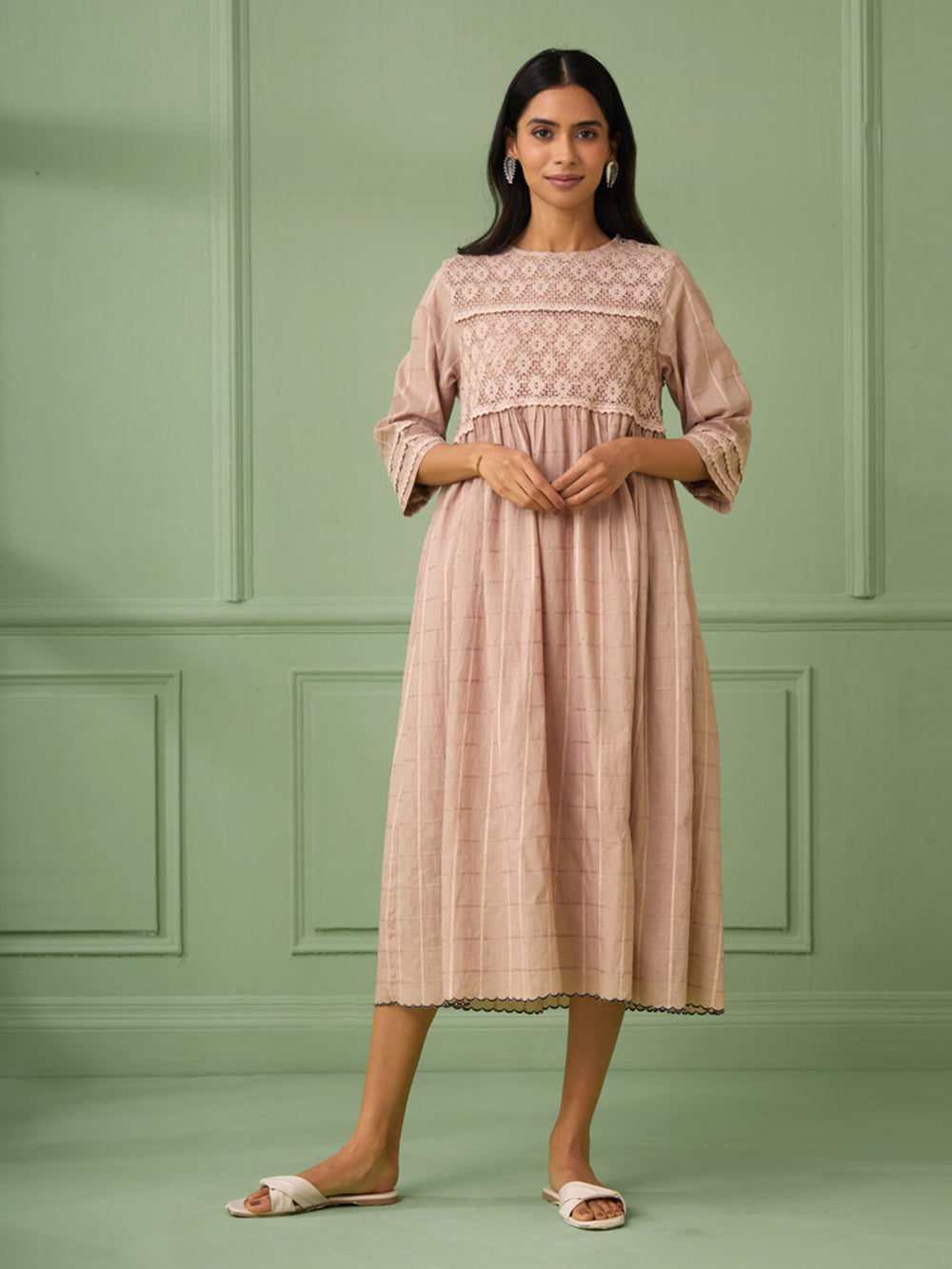 Old Rose Cotton Dress