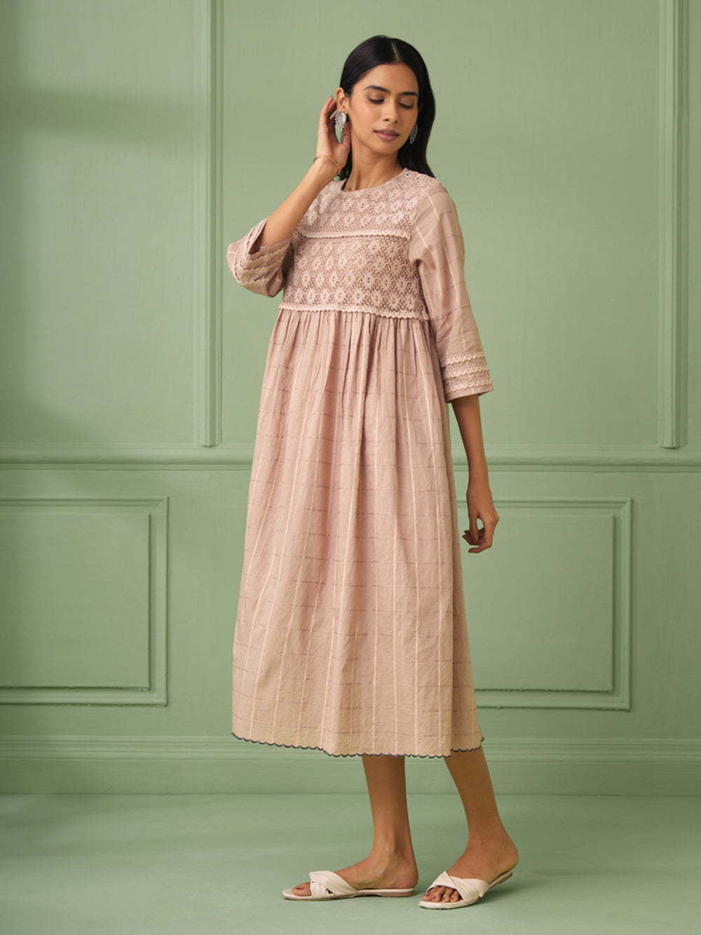 Old Rose Cotton Dress