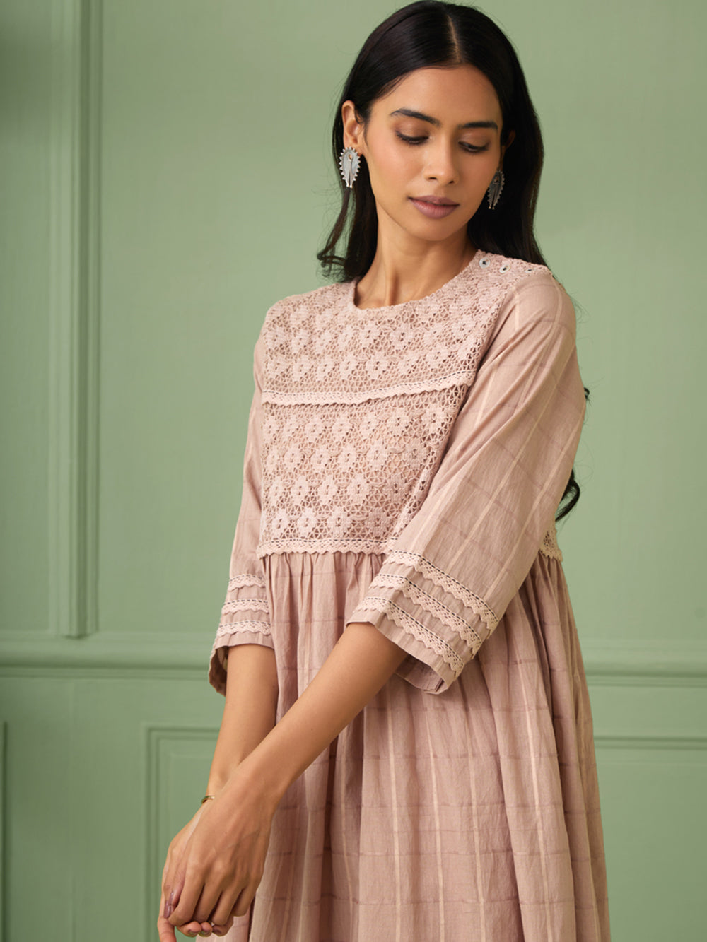 Old Rose Cotton Dress