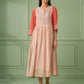 Old Rose Cotton Silk Maxi Dress