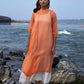 Peach Chanderi Dress