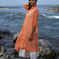 Peach Chanderi Dress