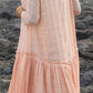 Peach Cotton Dress