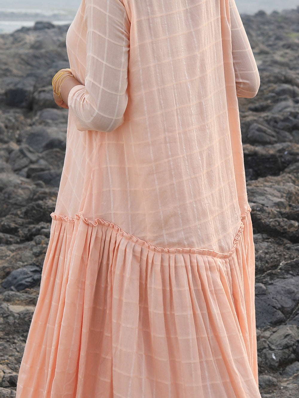 Peach Cotton Dress