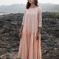 Peach Cotton Dress