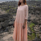 Peach Cotton Dress