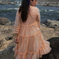 Peach Kota Tiered Dress