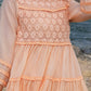 Peach Kota Tiered Dress