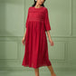 Red Cotton Dress