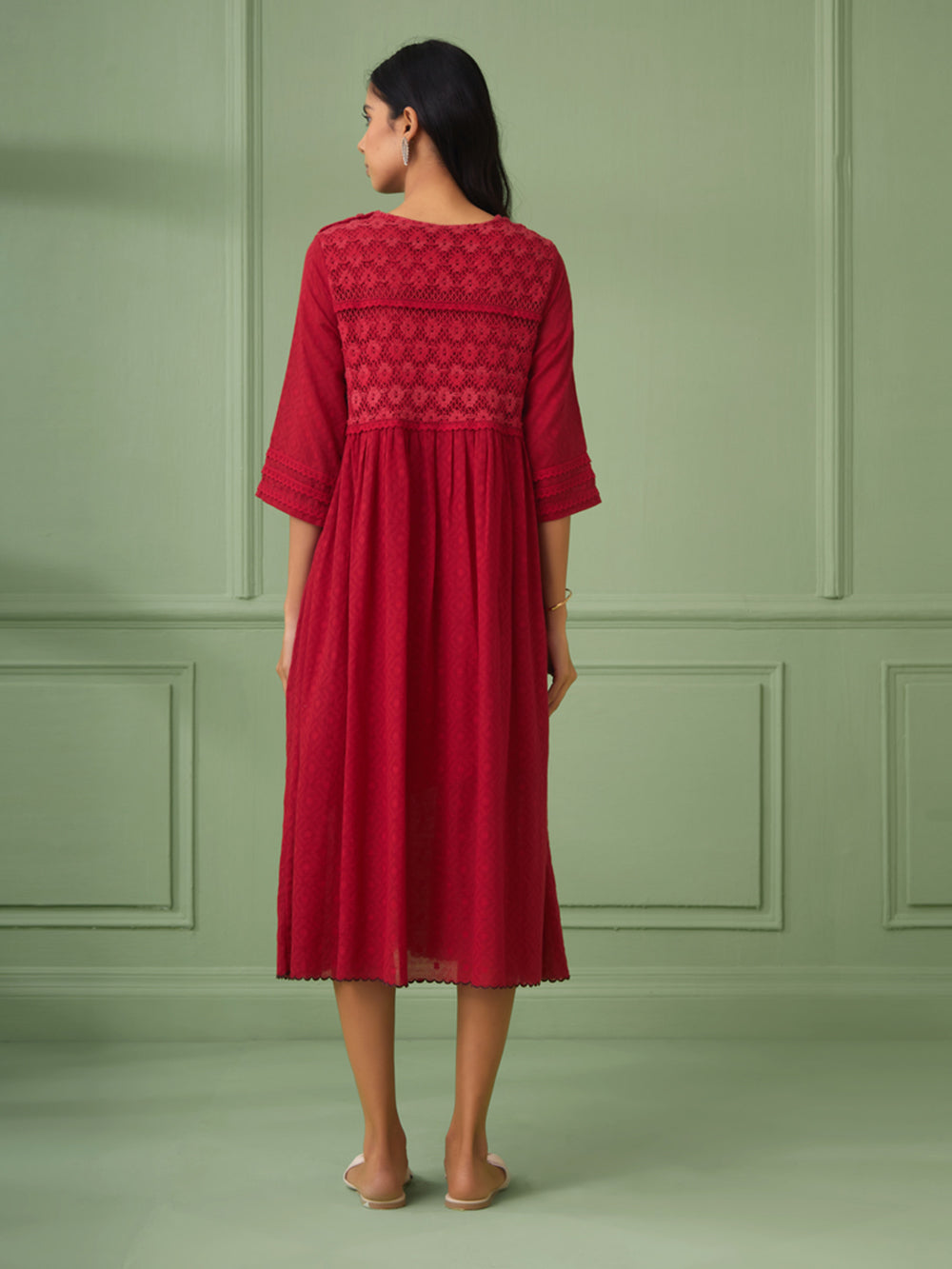 Red Cotton Dress