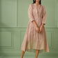 Rose Gold Cotton Jacket Dress