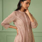 Rose Gold Cotton Jacket Dress