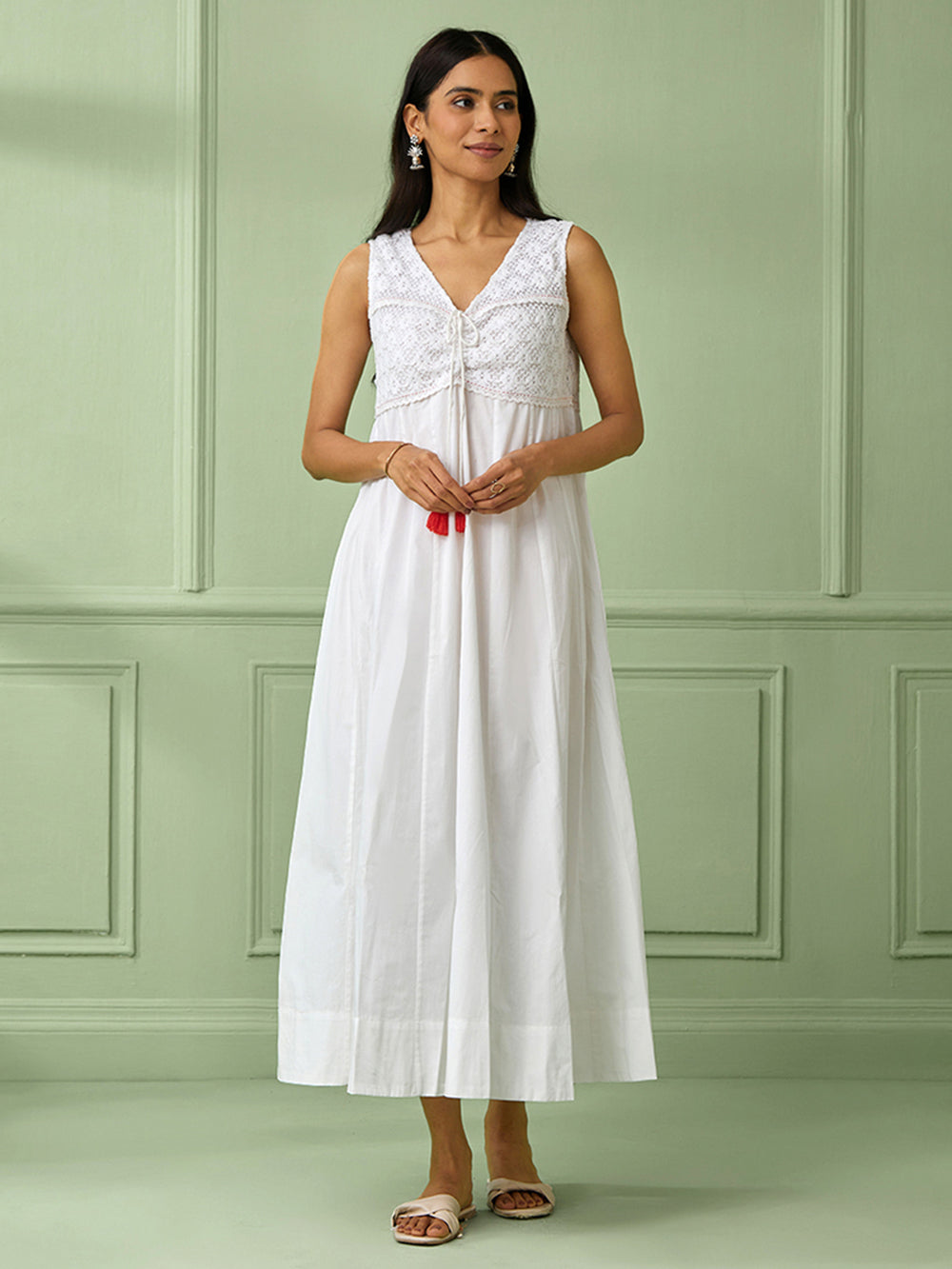 White Cotton Dress