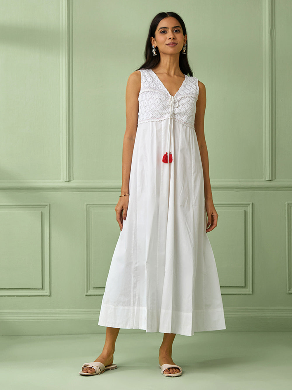 White Cotton Dress