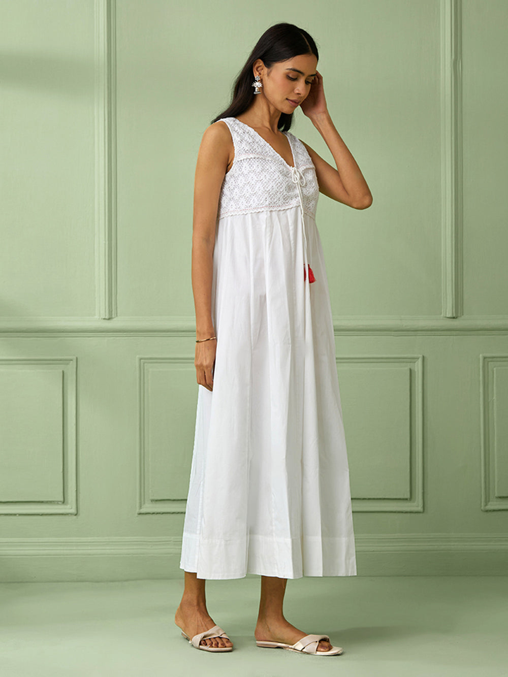 White Cotton Dress